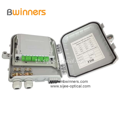 1x8 แยก PLC กลางแจ้งไฟเบอร์เทอร์มินัลกล่อง
